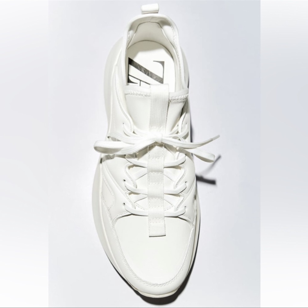 ZARA LEATHER RUNNING SHOES - Picture 4 of 10